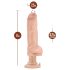 Blush Bad Boy - vibrator met piercings - 33cm - huidkleur