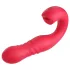 Honey Play Box Joi Thrust 2 - App-gestuurde stotende vibrator met tong (rood)