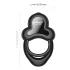 Honey Play Box Anello - App-gestuurde vibrerende penis- en teeltring voor mannen (zwart)