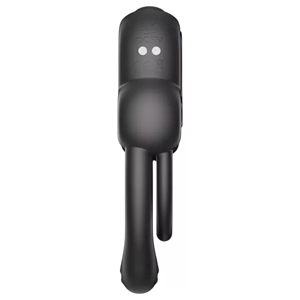 Honey Play Box Anello - App-gestuurde vibrerende penis- en teeltring voor mannen (zwart)