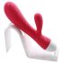 Cotoxo Dolphin & baby - vibrator met clitorisstimulator - oplaadbaar - rood