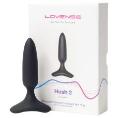   LOVENSE Hush 2 XS - oplaadbare kleine anale vibrator (25mm) - zwart