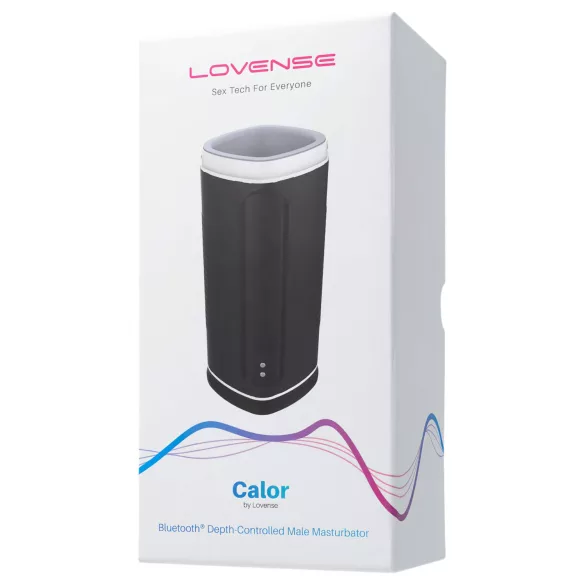 Lovense Calor - App-gestuurde verwarmde masturbator voor mannen (zwart)