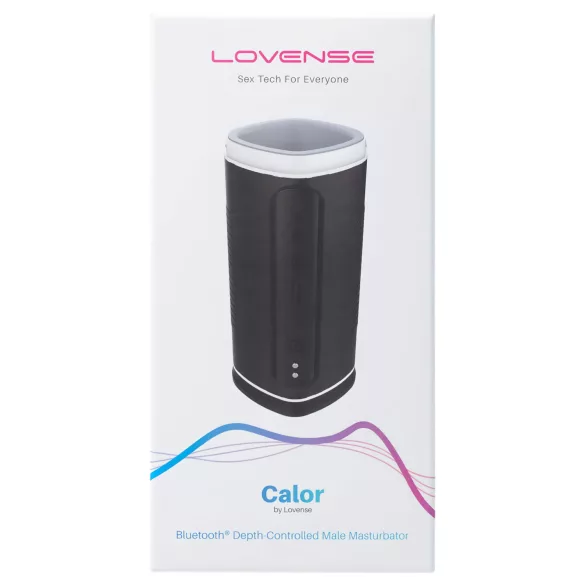 Lovense Calor - App-gestuurde verwarmde masturbator voor mannen (zwart)