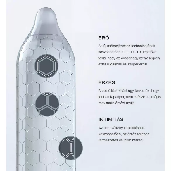 LELO Hex Original - condooms - ultra dun latex - 12 stuks
