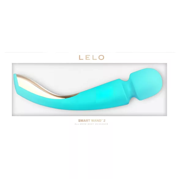 LELO - smart wand massager - groot formaat - oplaadbaar siliconen turquoise
