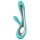 LELO Soraya 2 - waterdichte vibrator met clitorisstimulatie (turquoise)