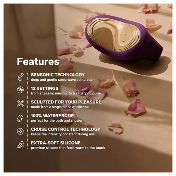 LELO Sona 2 Cruise - clitorisstimulator met geluidsgolven - paars