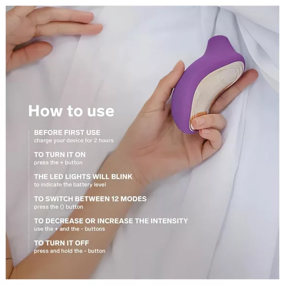 LELO Sona 2 Cruise - clitorisstimulator met geluidsgolven - paars