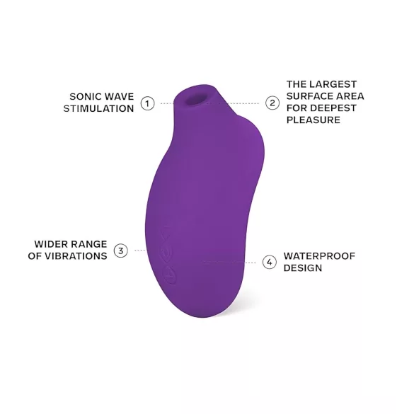 LELO Sona 2 - clitorisstimulator met sonic waves - paars
