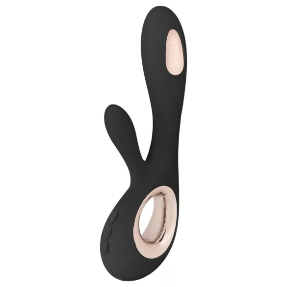 LELO Soraya Wave - rabbit vibrator - bewegende kop - zwart