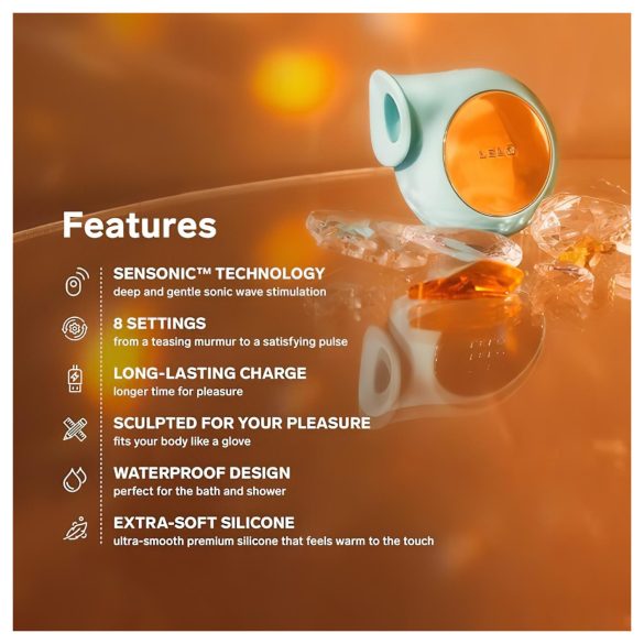 LELO Sila - clitorisstimulator met geluidsgolven - waterdicht - turquoise
