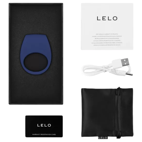 LELO Tor 3 - vibrerende penisring - oplaadbaar - blauw