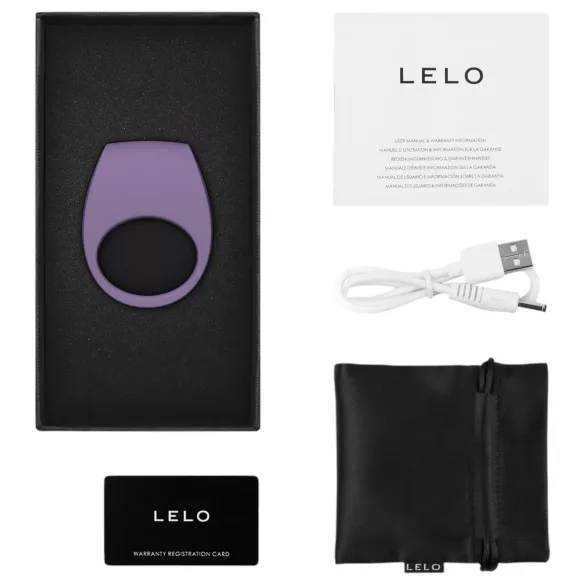 LELO Tor 3 - App-gestuurde vibrerende penisring voor mannen (paars)