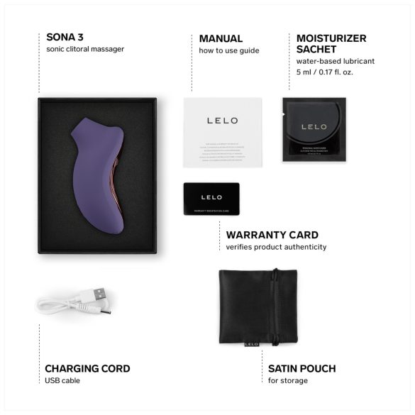 LELO Sona 3 - sonische clitoris stimulator (paars)