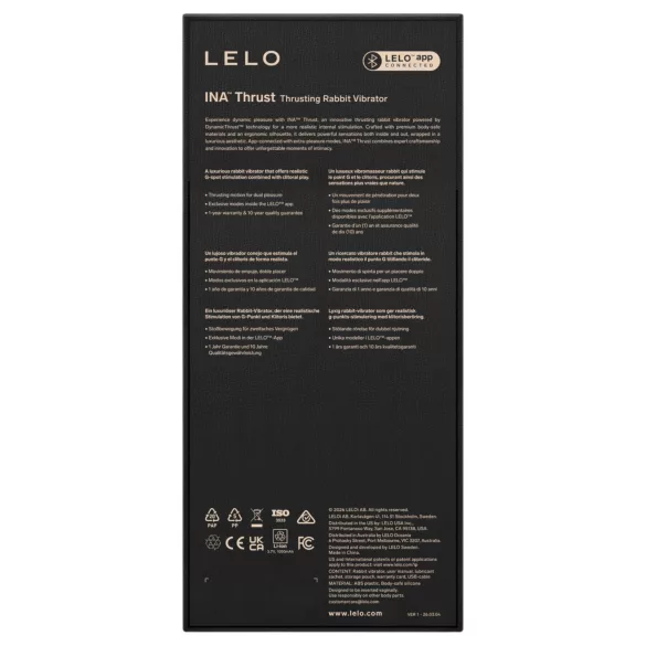 LELO - INA Thrust stotende rabbit vibrator (paars)