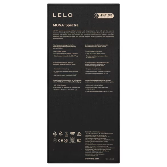 LELO Mona Spectra - slimme G-spot vibrator met LED-licht (wit)