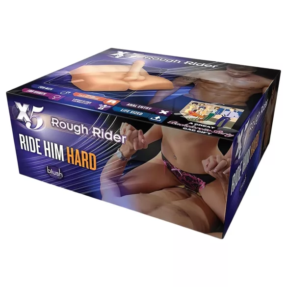 Blush X5 Rough Rider - sekstorso man - levensecht - huidskleur