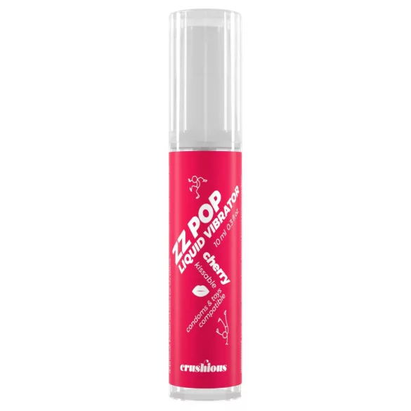 Crushious ZZ POP - eetbare vloeibare vibrator, kers (10 ml)