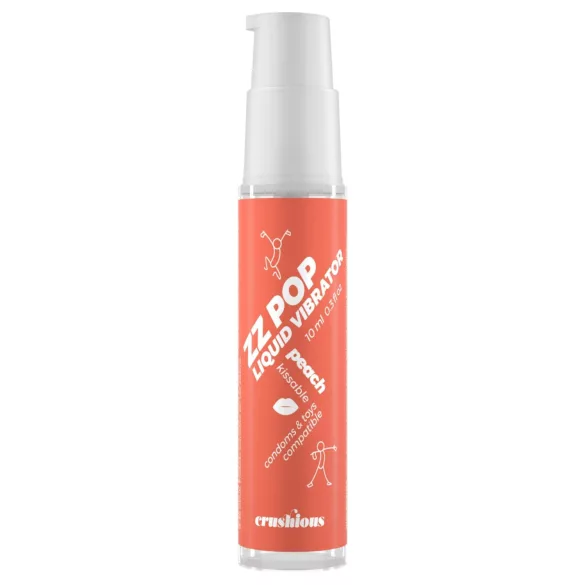 Crushious ZZ POP - eetbare vloeibare vibrator, perzik (10 ml)