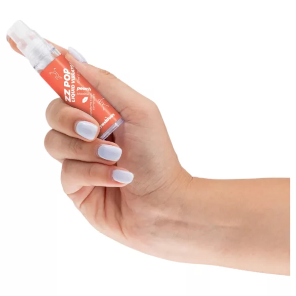 Crushious ZZ POP - eetbare vloeibare vibrator, perzik (10 ml)