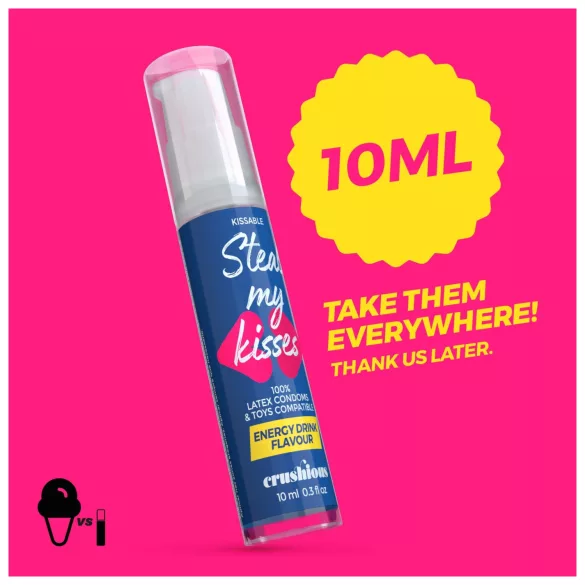 Crushious Steal My Kisses - glijmiddel met energiedrank-smaak (10 ml)