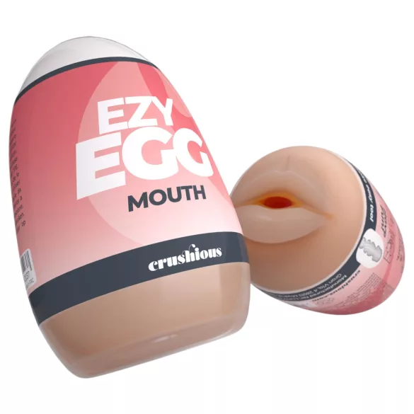 Crushious Ezy Egg Mouth - masturbeer-ei (huidskleur)