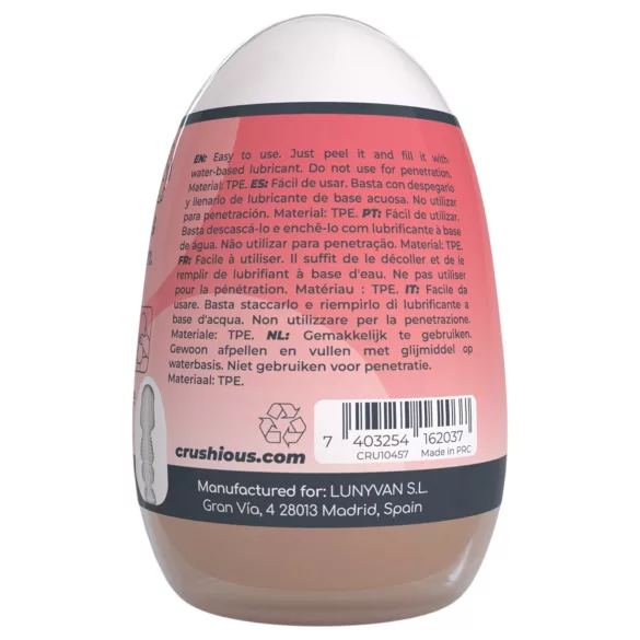 Crushious Ezy Egg Mouth - masturbeer-ei (huidskleur)
