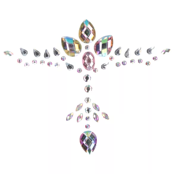 Le Désir - glitter borststicker - regenboog