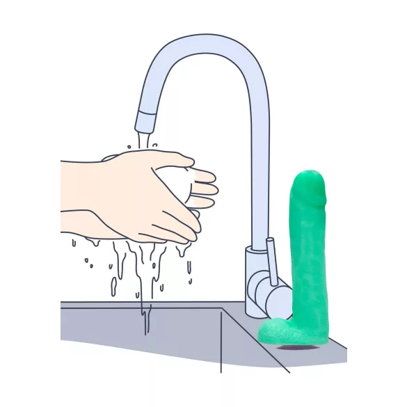S-Line - Dicky - lichtgevend zeeppenis met ballen (265 g)