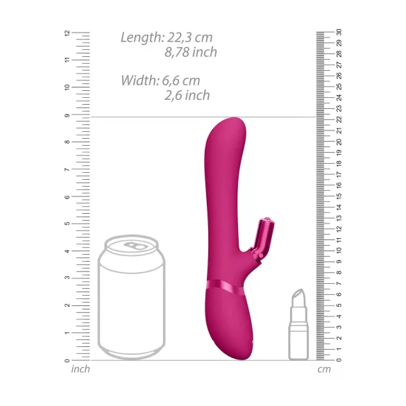 Vive Chou - oplaadbare clitorisstimulator met verwisselbare kop - roze