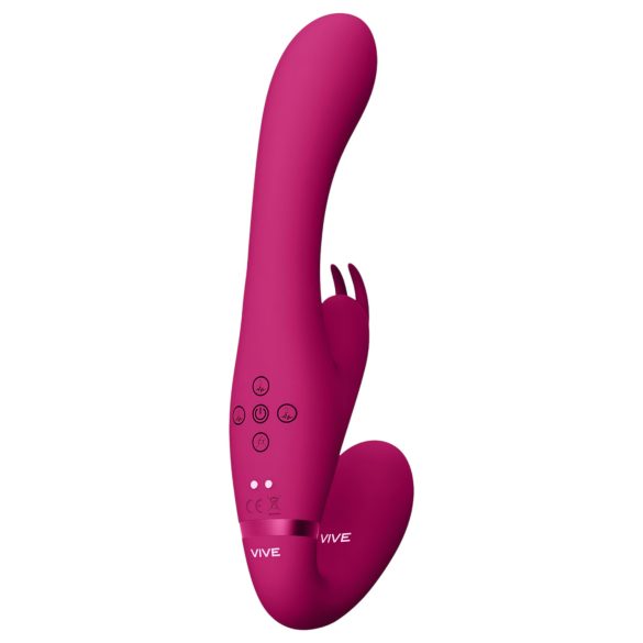 Vive Suki - opzetbare vibrator zonder harnas - siliconen - roze