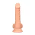 RealRock - realistische dildo met balzak - 17cm - huidskleur