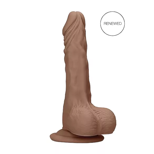 RealRock - realistische dildo met ballen - 17cm - donker huidkleur