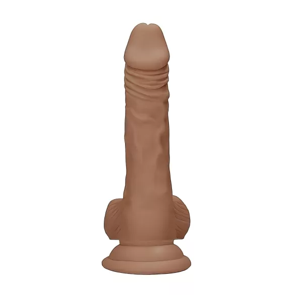 RealRock - realistische dildo met ballen - 17cm - donker huidkleur