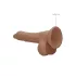 RealRock - realistische dildo met ballen - 17cm - donker huidkleur