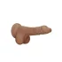 RealRock - realistische dildo met ballen - 17cm - donker huidkleur