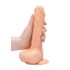 RealRock - dildo met ballen - realistisch - 20 cm - huidskleur