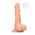 RealRock Dong 10 - levensechte dildo met ballen (25 cm) - naturel