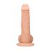 RealRock Dong 10 - levensechte dildo met ballen (25 cm) - naturel