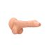 RealRock Dong 10 - levensechte dildo met ballen (25 cm) - naturel