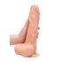 RealRock Dong 10 - levensechte dildo met ballen (25 cm) - naturel