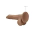 RealRock - dildo met ballen - realistisch 25cm - donker huidskleur