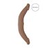 RealRock Dubbele Dildo 14 - dubbelzijdig (36 cm) - donker natuur