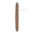 RealRock Dubbele Dildo 14 - dubbelzijdig (36 cm) - donker natuur