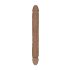 RealRock Dubbele Dildo 14 - dubbelzijdig (36 cm) - donker natuur
