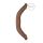 RealRock Double Dong 18 - Dubbele Dildo (46cm) - Donker Natuurlijk