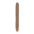 RealRock Double Dong 18 - Dubbele Dildo (46cm) - Donker Natuurlijk