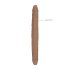 RealRock Double Dong 18 - Dubbele Dildo (46cm) - Donker Natuurlijk
