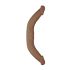 RealRock Double Dong 18 - Dubbele Dildo (46cm) - Donker Natuurlijk